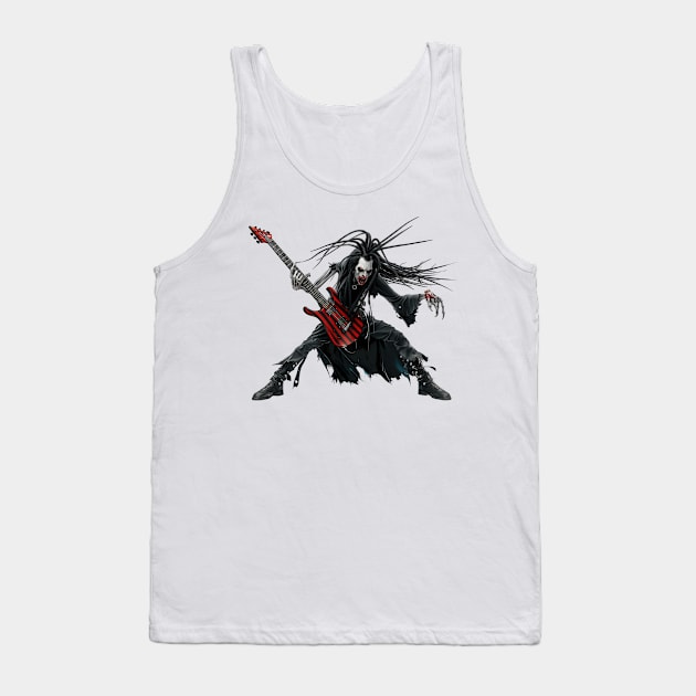 Demon of Rock: The Shredding Dead Tank Top by TooplesArt